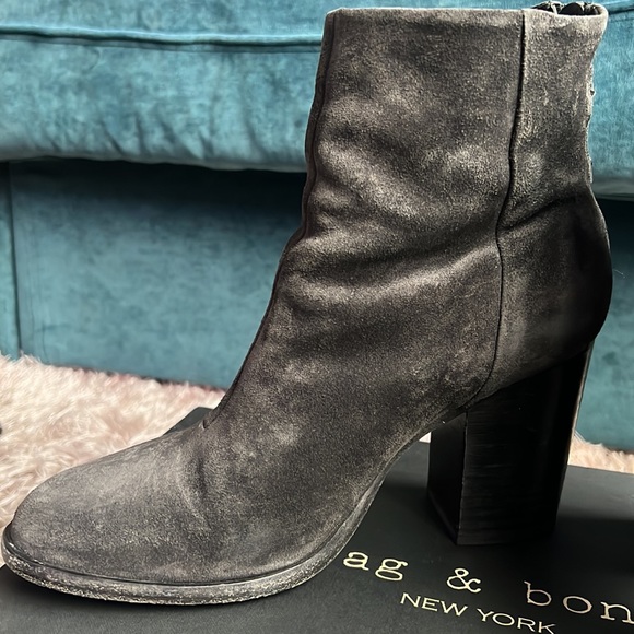 rag & bone ‘Ashby’ Bootie in Sz 9, Asphalt Suede - Picture 3 of 7